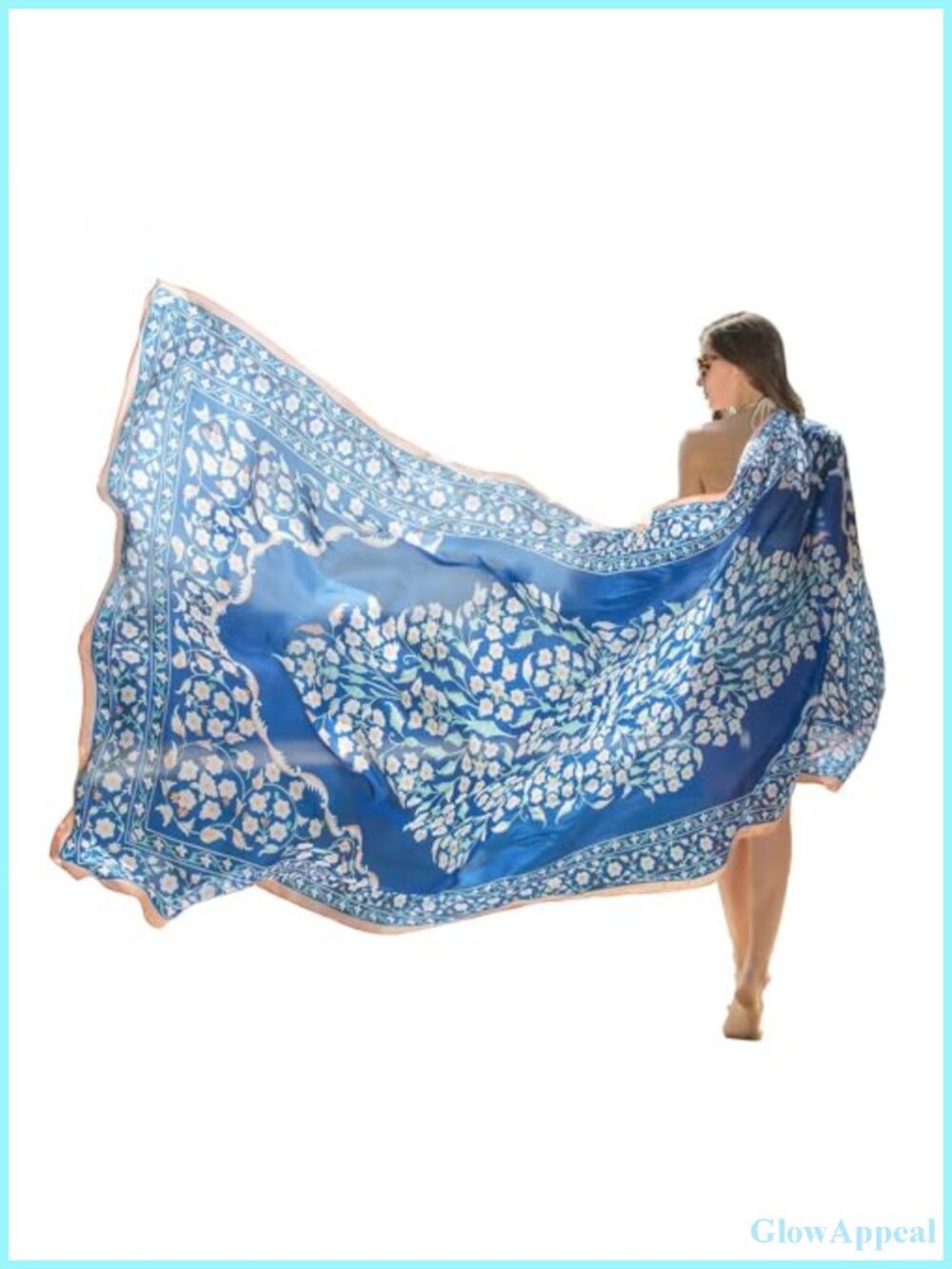 100% Mulberry Silk Pashmina Shawl Wrap, Oversized Lightweight Women's